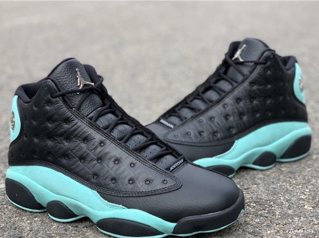 13 Green Air Jordan Retro Island 414571-030 Black 0819